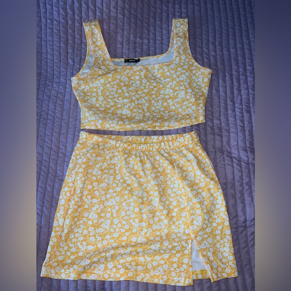 Yellow Two-Piece Set from SHEIN